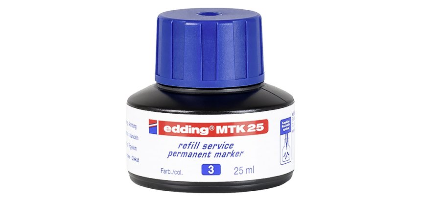 Recharge pour marqueur permanent Edding E21 - Flacon de 25 ml