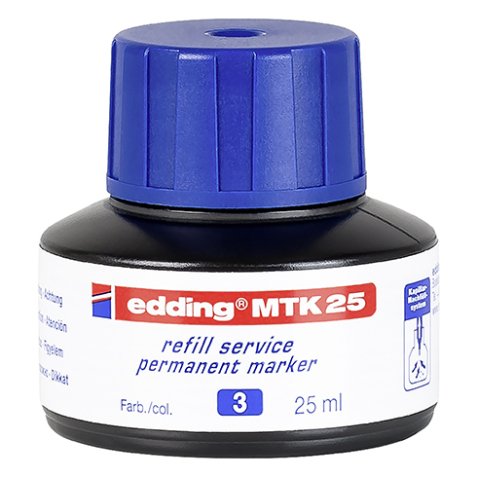 Recharge pour marqueur permanent Edding E21 - Flacon de 25 ml