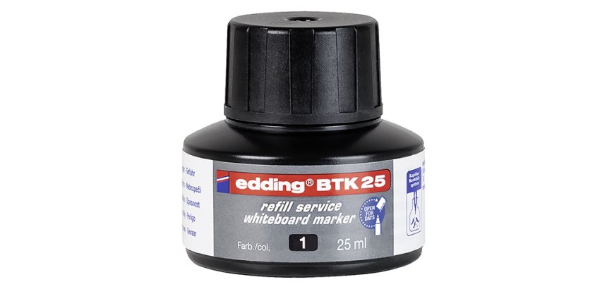 Recarga de tinta para rotulador de pizarra blanca edding BTK 25 - 25 ml