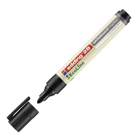 Rotulador de pizarra blanca edding EcoLine 28 negro