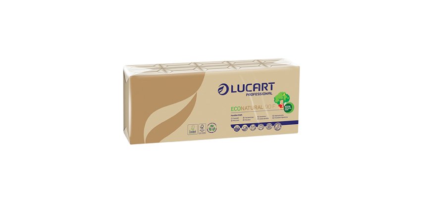 Papiertaschentücher vierlagig Lucart Econatural - 10 Packungen