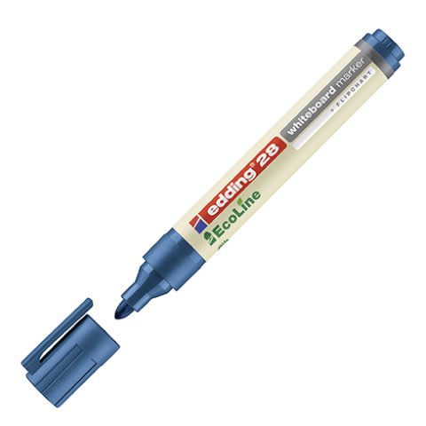 Rotulador de pizarra blanca blanca edding EcoLine 28 azul