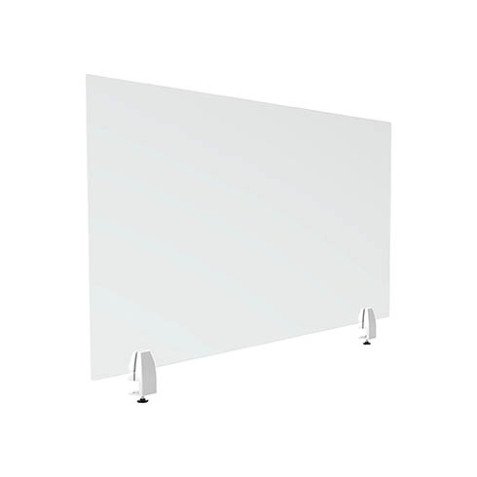 Ecran de protection plexiglass universel H 63 cm x L 80 - fixation par pinces