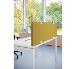 Rehausse en verre pour panneau écran hauteur 18 cm x 120 cm