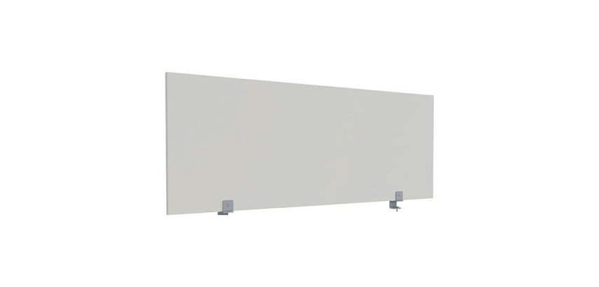 B-Zen antibacterial wood separation screen 60 cm high - with fastenings for individual desk