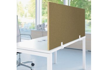 Aluminum clamp set for B-Zen melamine screen - individual desk up to 30 mm thick