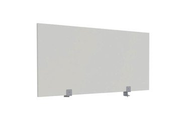 Partition screen B-Zen antibacterial wood L 120 x H 60 cm - Gray - with fixtures for individual desk