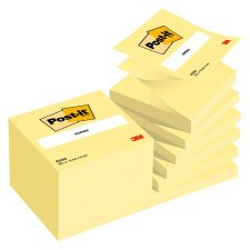 Z-Notes repositionnables jaunes Post-it - bloc de 100 feuilles