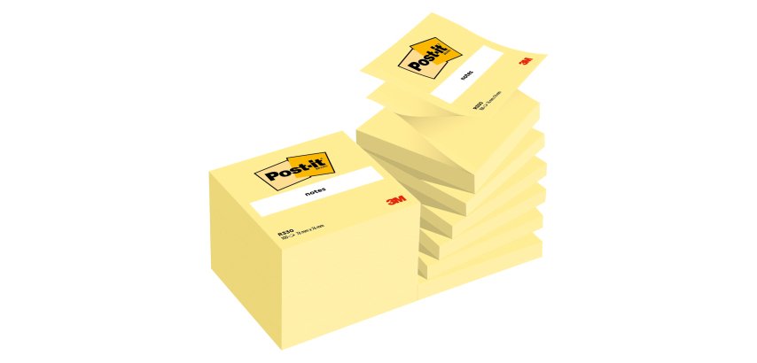 Z-Notes repositionnables jaunes Post-it - bloc de 100 feuilles