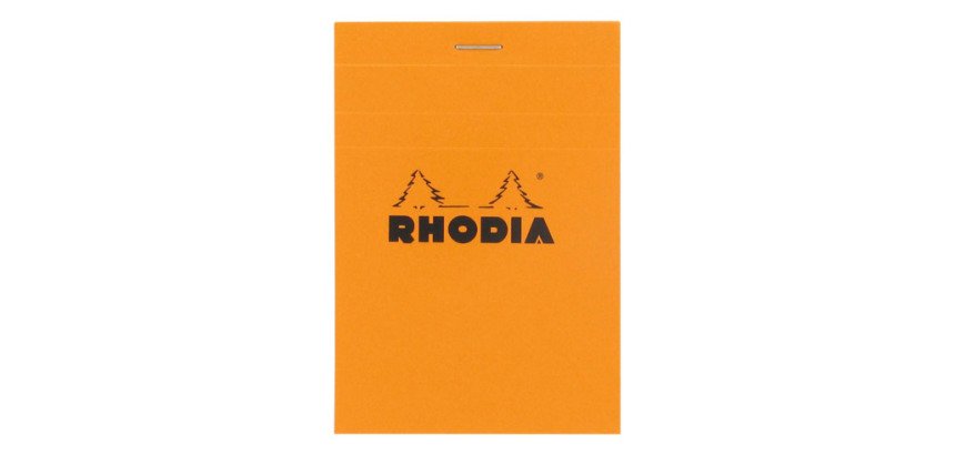 Bloc bureau Rhodia N°12 format 8,5 x 12 cm petits carreaux 80 feuilles