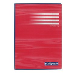 Cahier broché Calligraphe A4 21 x 29,7 cm petits carreaux 192 pages