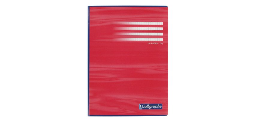 Cahier broché Calligraphe A4 21 x 29,7 cm petits carreaux 192 pages