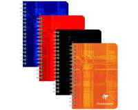 Carnet Clairefontaine reliure spirale 95 x 140 mm - ligné - 180 pages