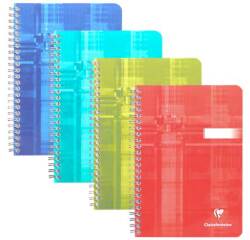 Cahier spirale Clairefontaine Metric A5 14,8 x 21 cm blanc ligné 180 pages