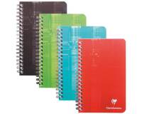 Carnet spirale Clairefontaine 11 x 17 cm - petits carreaux - 180 pages