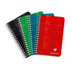 Spiralblock Clairefontaine 11 x 17 cm 180 Seiten Kleinquadrate - Sortiert