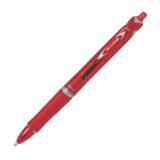 Stylo bille Pilot Acroball rétractable pointe moyenne - écriture moyenne rouge