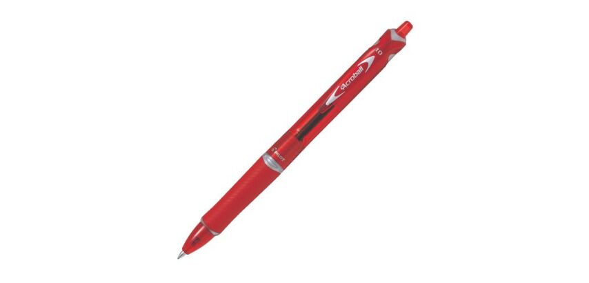 Stylo bille Pilot Acroball rétractable pointe moyenne - écriture moyenne