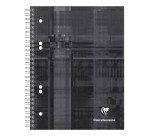 Cahier spirales Clairefontaine Bind'o block A5+ 16 x 21 cm perforé - petits carreaux - 180 pages
