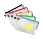 Pochettes de rangement à fermeture éclair A5 EXACOMPTA couleurs assorties