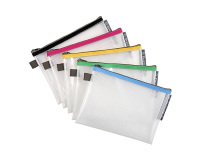 Pochettes de rangement à fermeture éclair A5 EXACOMPTA couleurs assorties