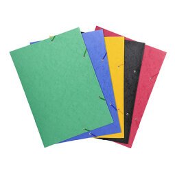 Folder with elastics and 3 flaps cardboard Exacompta 32 x 44 cm back 2,5 cm assortment - size A3