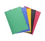 Chemise à élastique 3 rabats carte Exacompta 32 x 44 cm dos 2,5 cm assorties - Format A3