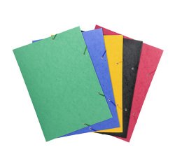 Chemise à élastique 3 rabats carte Exacompta 32 x 44 cm dos 2,5 cm assorties - Format A3