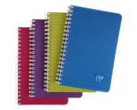 Carnet spirales Clairefontaine Linicolor 11 x 17cm - petits carreaux - 100 pages