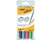 Estuche de 4 Rotuladores de pizarra blanca Bic Velleda 1741 punta cónica