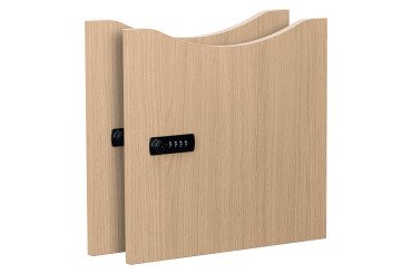 Lot de 2 portes mélaminées Lockers - serrure à code