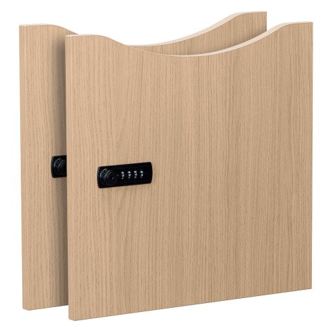 Juego de 2 puertas Lockers roble