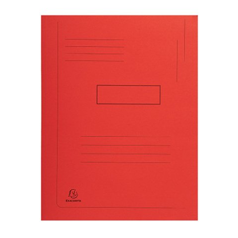 Carpeta pre-impresa 2 solapas Exacompta Forever® 24 x 32 cm rojo