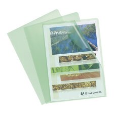 Plastic L-sleeves Exacompta A4 grained polypropylene 12/100e translucent colors - pack of 10