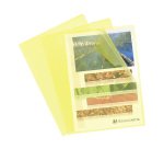 Plastic L-mapjes Exacompta A4 gekorreld polypropyleen 12/100e transparante kleuren - Pakket van 10