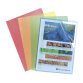 Aktenhülle Plastik EXACOMPTA A4 granuliertes Polypropylen 12/100e durchsichtige Farben - Pack von 10
