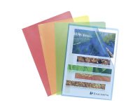 pochettescoin plastique Exacompta polypropylène grainé 12/100e couleurs assorties - lot de 30 paquets de 10 pochettes