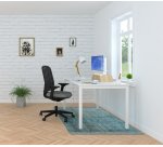 Bureau droit Squadra piètement métal 40 x 40 mm