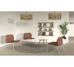 Chaise d'accueil SOLAIRU piètement traineau