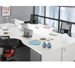 Panneau de séparation et Voile de fond en méthacrylate pour bureau Eden et Eden Arche