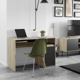 Bureau Oxford chêne 115 x 50 cm avec caisson