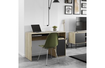 Arbeitstisch Oxford Eiche B 115 cm mit Schubladenblock