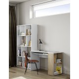 Bürozimmer Yale B 114 x T 50 cm mit Eichenregal