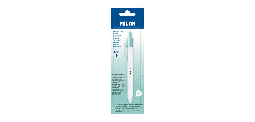 Bolígrafo Antibacterias P1 MILAN azul