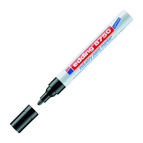 Rotulador permanente de tinta opaca Industry paint marker edding 8750 Negro