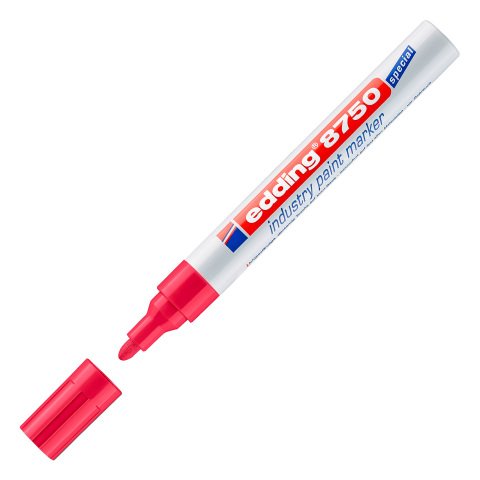 Rotulador permanente de tinta opaca Industry paint marker edding 8750 Rojo