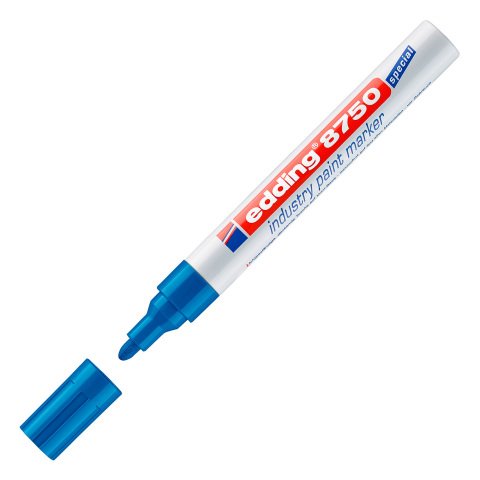 Rotulador permanente de tinta opaca Industry paint marker edding 8750 Azul