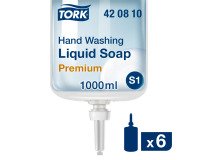 Savon liquide Tork Premium Lavage mains, pour distributeur S1 - Cartouche de 1 L