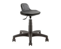 Taburete técnico con ruedas y apoyo lumbar