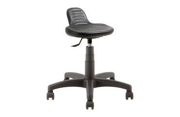 Taburete técnico con ruedas y apoyo lumbar